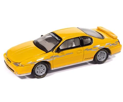 2002 Chevy Monte Carlo Pace Edition in Competition Yellow with Silver Designs - JOHNNY LIGHTNING