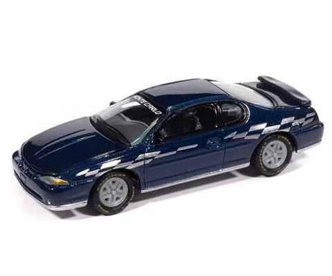 2003 Chevy Monte Carlo Pace Edition in Superior Blue with Silver Designs - JOHNNY LIGHTNING