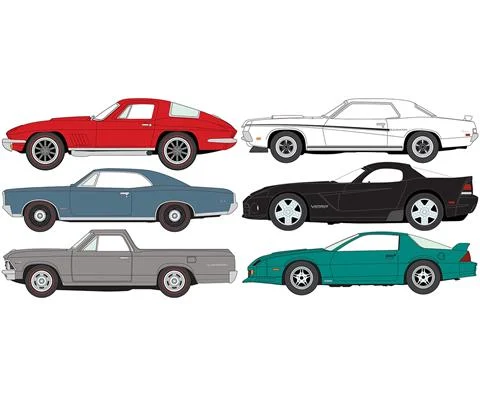 Muscle Cars 2025 Release 3B - 6 Pieces in a Non-Returnable Factory-Sealed CASE