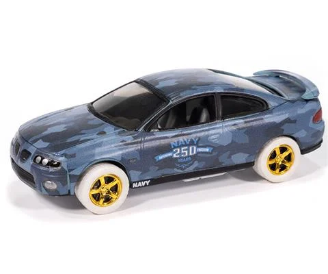 2004 Pontiac GTO in Navy Blue Camo with White Wheels and Gold Rims- 250th Anniversary of the U S Navy