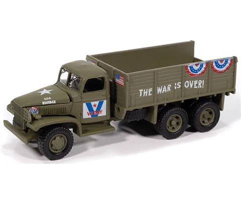 WWII GMC CCKW 6x6 Troop Carrier in Army Green - VJ Victory Japan Parade Vehicle