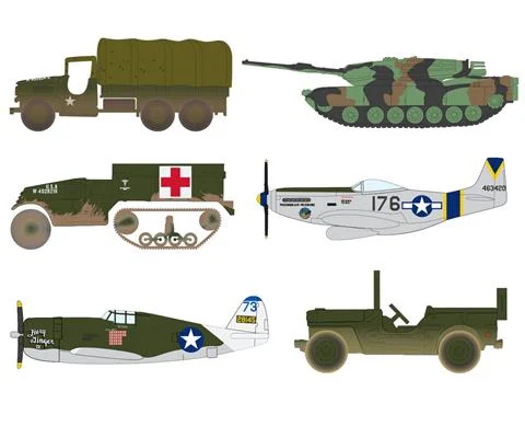 Military - 2026 Release 1A - Metal of History Highlights - 6 Pieces in a Non-Returnable Factory-Sealed Case