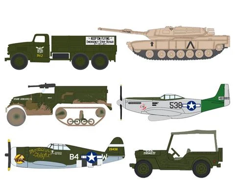 Military - 2026 Release 1B - Metal of History Highlights - 6 Pieces in a Non-Returnable Factory-Sealed Case