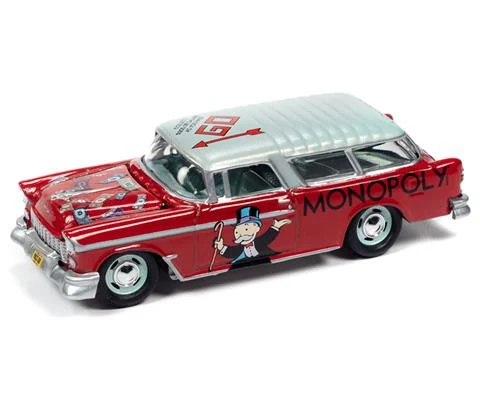 Monopoly - 1955 Chevrolet Nomad in Red and Light Green - Advance To Go Graphics