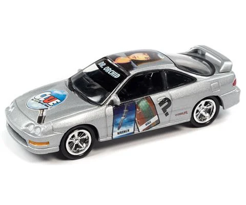 Modern Clue - 1999 Acura Integra in Silver - Dr Orchid Hall Wrench Graphics