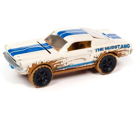 1966 Shelby GT350 in Wimbledon White with Blue Stripes Mud Splatter - Off Road