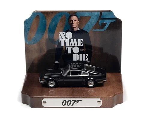 James Bond - 1987 Aston Martin V8 in Cumberland Gray with Tin - No Time To Die