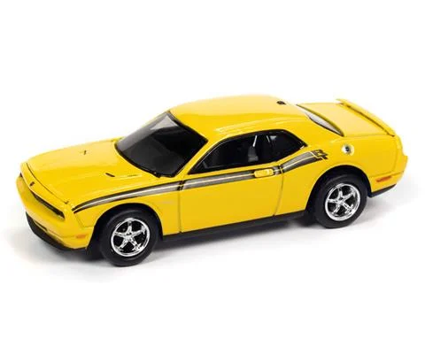 2010 Dodge Challenger in Detonater Yellow - JOHNNY LIGHTNING
