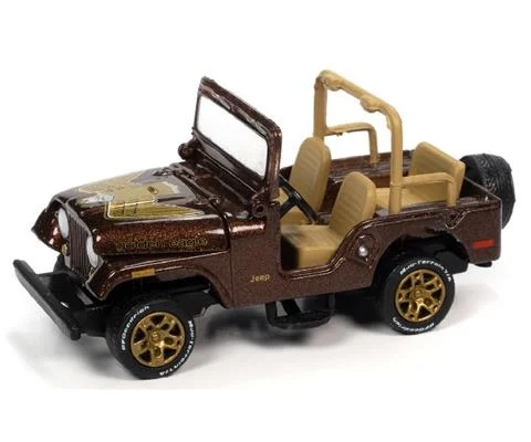 Jeep CJ-5 in Dark Brown Poly with Golden Eagle Graphics