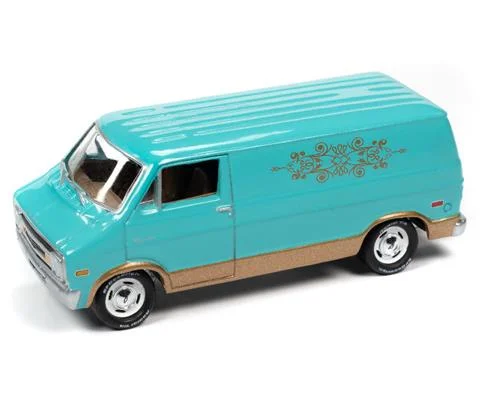 1976 Dodge Tradesman Van in Mint Green - JOHNNY LIGHTNING