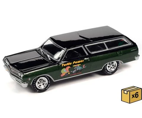 Turtle Wax - 1965 Chevrolet Chevelle Wagon in Green Metallic Lower with Gloss Black Upper Turtle Wax Graphics - 6