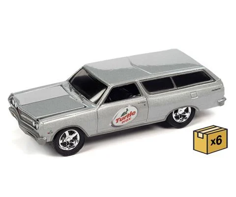 Turtle Wax - 1965 Chevrolet Chevelle Wagon in Silver with Turtle Wax Graphics - 6 pieces in a Non-Returnable Factory-Sealed