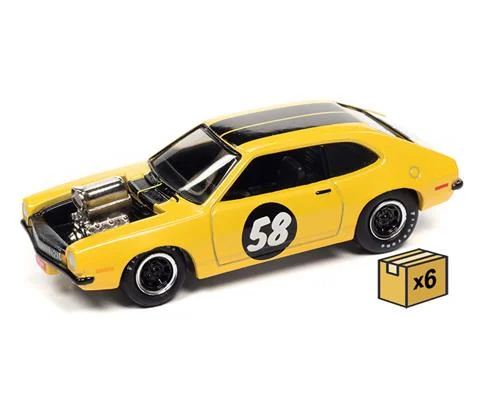 Ford Pinto in Yellow with Black - Spoilers - 6 pieces in a Non-Returnable Factory-Sealed CASE