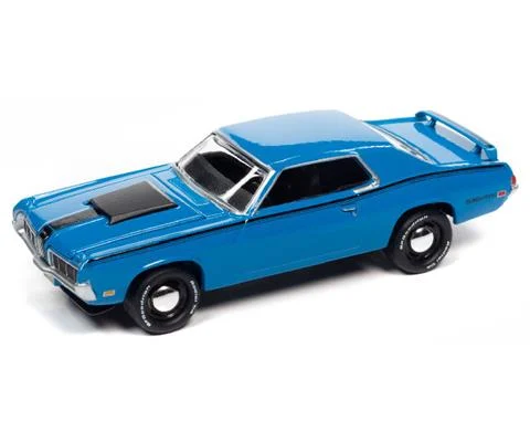 1970 Mercury Cougar Eliminator in Grabber Blue - JOHNNY LIGHTNING