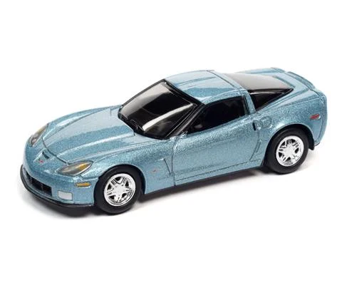 2012 Chevrolet Corvette Z06 in Carlisle Blue Metallic - JOHNNY LIGHTNING