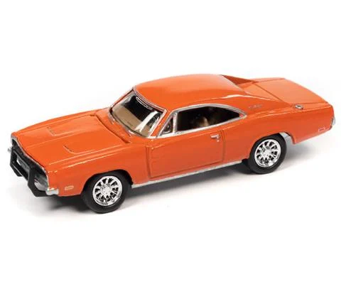 1969 Dodge Charger in Orange - JOHNNY LIGHTNING