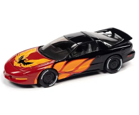 1993 Pontiac Firebird T/A in Black with Red Firebird Flames - Black with Flames
