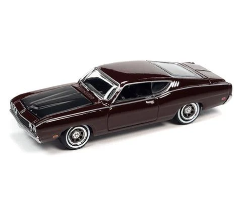 1969 Ford Torino Talledega in Royal Maroon - JOHNNY LIGHTNING