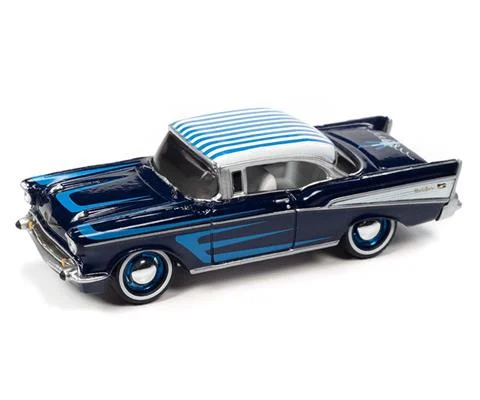 1957 Chevrolet Bel Air in Cobalt Blue Metallic - Kustomized