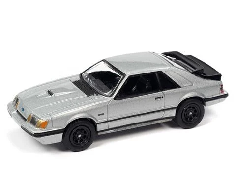 1986 Ford Mustang SVO in Silver - JOHNNY LIGHTNING