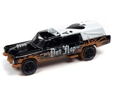 Haulin Hearse in Gloss Black White Roof with Mud - Off Road