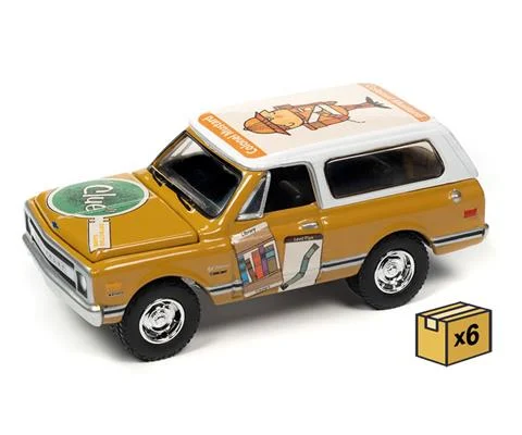 Vintage Clue - 1970 Chevrolet Blazer Colonel Mustard with Poker Chip Ochre- 6 pieces in a Non-Returnable Factory-Sealed CASE