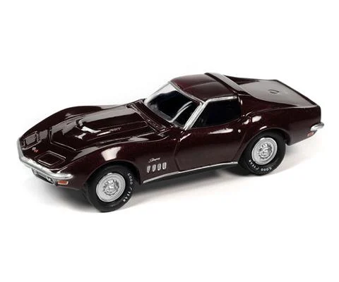 1969 Chevrolet Corvette in Burgundy - JOHNNY LIGHTNING