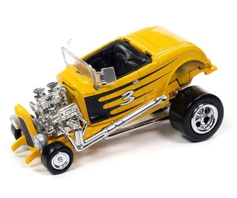 1932 Ford Hiboy in Yellow with Black Scallops - Zingers