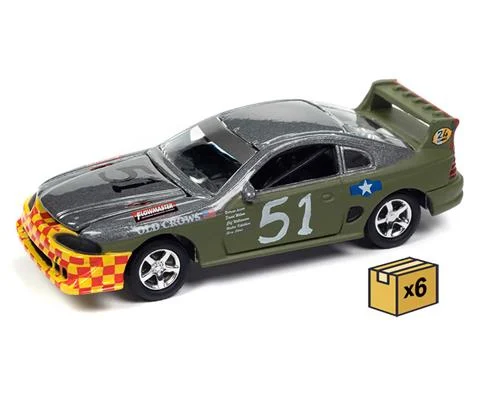 1990s Ford Mustang Race in Dark Silver and Army Green with Old Crows 24hrs of LeMons - 6