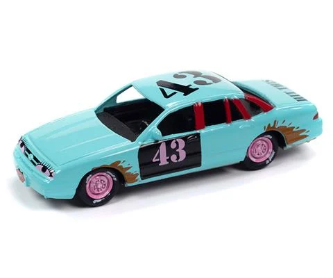 1997 Ford Crown Victoria in Light Teal with Derby Graphics- Demolition Derby
