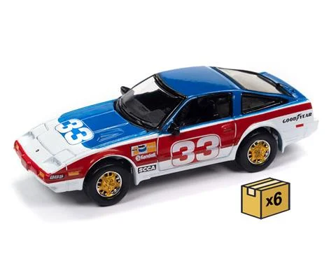 1985 Nissan 300ZX in Red White and Blue Race Graphics - Import Heat GT - 6 pieces in a Non-Returnable