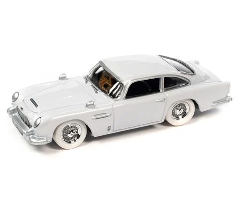 1966 Aston Martin DB5in White with White Tires - JOHNNY LIGHTNING