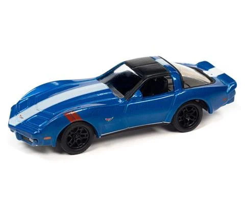 1979 Chevrolet Corvette in Dark Metallic Blue - JOHNNY LIGHTNING
