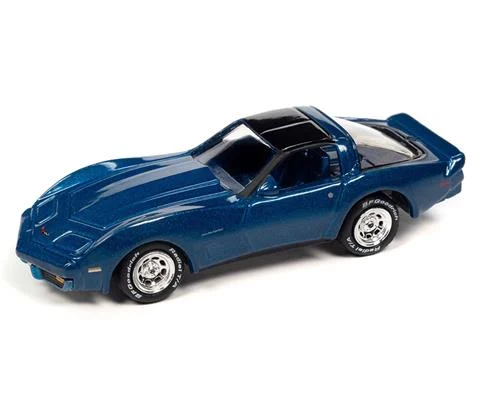 1982 Chevrolet Corvette in Bright Blue Poly - JOHNNY LIGHTNING