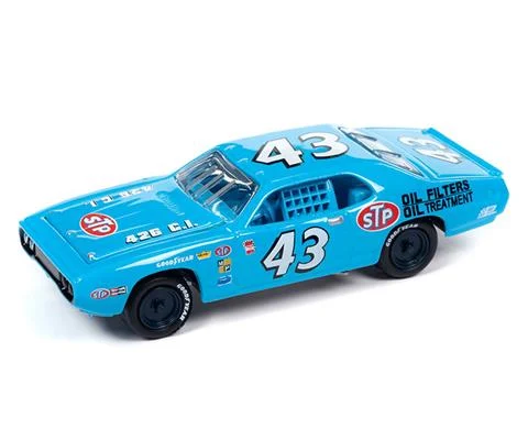 Richard Petty - 1972 Plymouth Road Runner Stock Car in Petty Blue