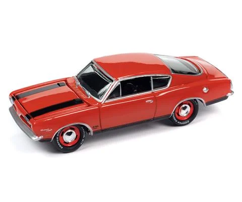 1969 Plymouth Barracuda in Barracuda Orange - JOHNNY LIGHTNING