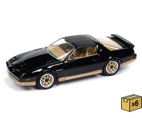 1986 Pontiac Trans Am King of the Jungle in Gloss Black with Gold - 6 pieces in a Non-Returnable Factory-Sealed