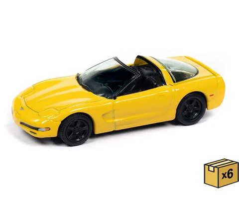 2003 Chevrolet Corvette 50th Anniversary Edition in Millenium Yellow - 6 pieces in a Non-Returnable Factory-Sealed CASE