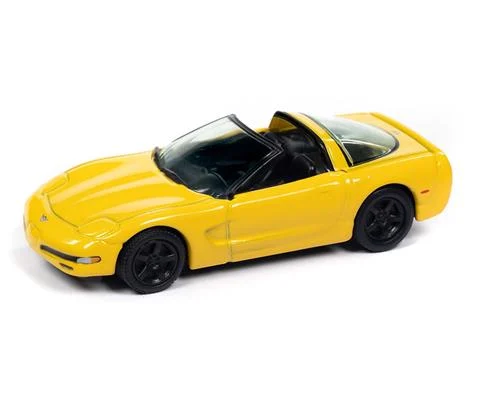 2003 Chevrolet Corvette 50th Anniversary Edition in Millenium Yellow - JOHNNY LIGHTNING