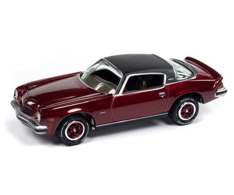 1975 Chevrolet Camaro in Dark Red Poly with Flat Black Roof - JOHNNY LIGHTNING