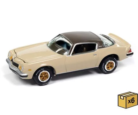 1975 Chevrolet Camaro in Cream Beige with Brown Roof - 6 pieces in a Non-Returnable Factory-Sealed CASE