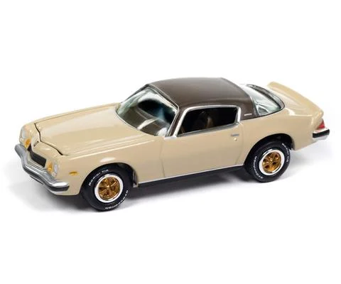 1975 Chevrolet Camaro in Cream Beige with Brown Roof - JOHNNY LIGHTNING