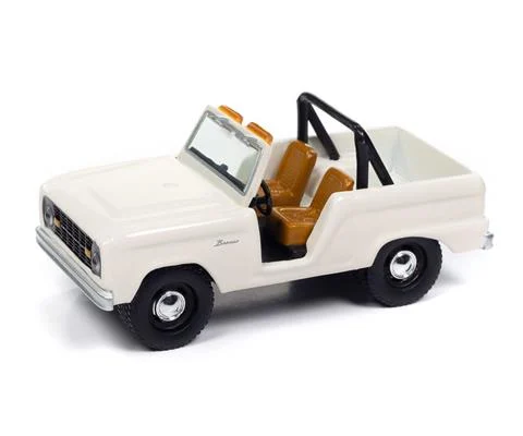 1967 Ford Bronco in Wimbledon White - JOHNNY LIGHTNING