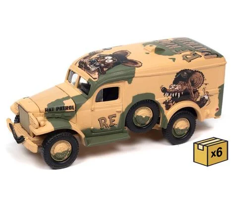 Rat Fink - Dodge WC54 in Desert Camo - 6 pieces in a Non-Returnable Factory-Sealed CASE