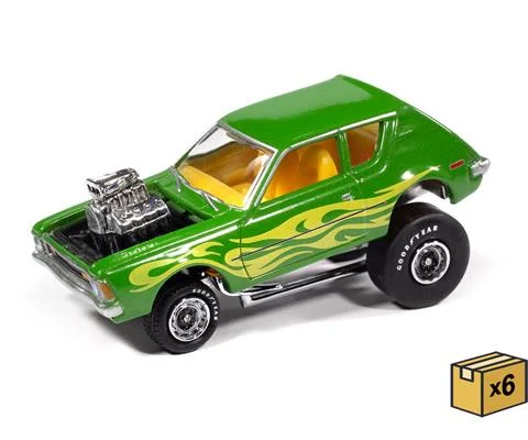 1971 AMC Gremlin in Metallic Lime Green - Zingers - 6 pieces in a Non-Returnable Factory-Sealed CASE