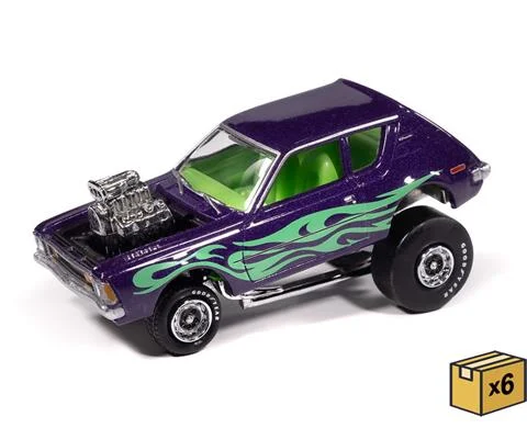 1971 AMC Gremlin in Metallic Passion Purple - Zingers - 6 pieces in a Non-Returnable Factory-Sealed CASE