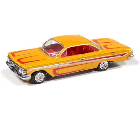 1961 Chevrolet Impala SS 409 in Metallic Yellow and Red - Scrapin