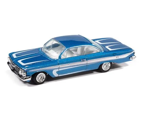 1961 Chevrolet Impala SS 409 in Metallic Blue and White - Scrapin