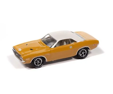 1971 Dodge Challenger R/T in Butterscotch with White Top - JOHNNY LIGHTNING