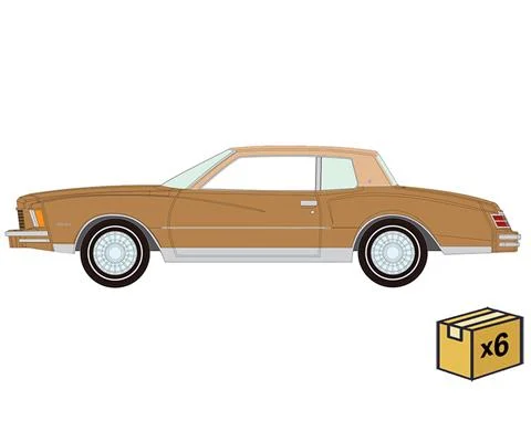 1979 Chevrolet Monte Carlo in Camel Poly and Medium Beige - 6 pieces in a Non-Returnable Factory-Sealed CASE
